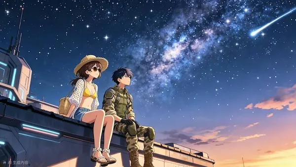 Neo-Babylon concept image: Prequel Protagonists Under Stars
