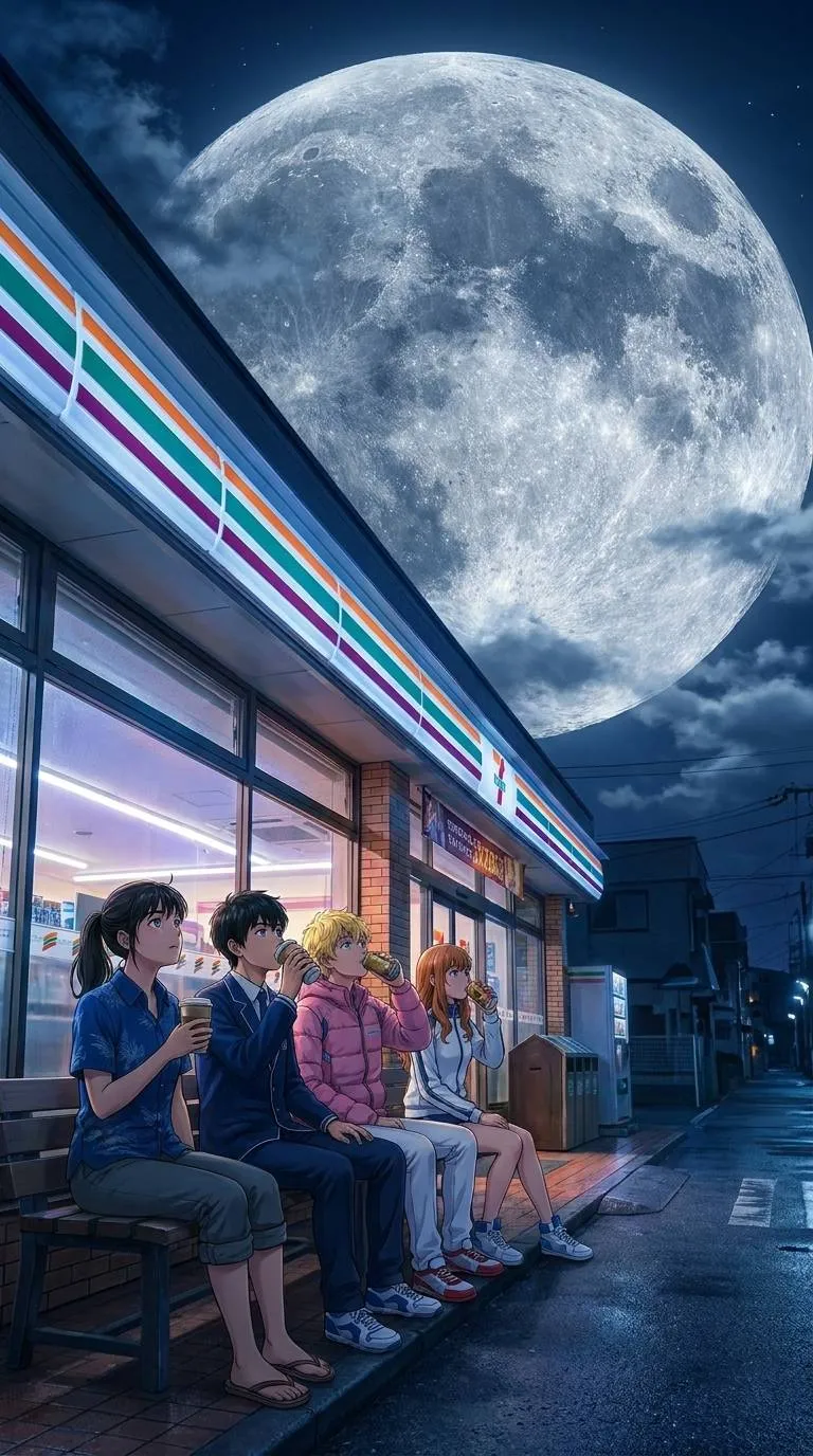 Neo-Babylon concept image: 深夜的711