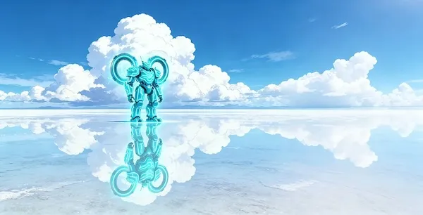 Neo-Babylon concept image: Guan Yu at the Sea of Tranquility