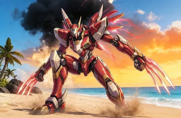 Neo-Babylon concept image: Huo Qubing on the Beach